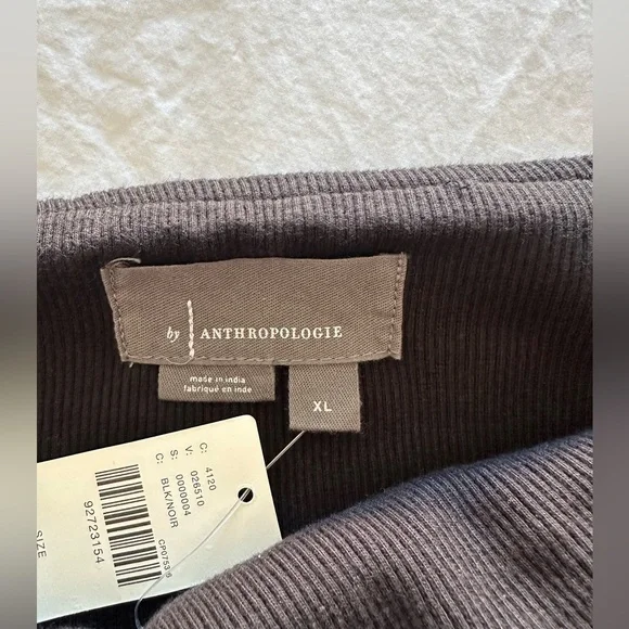 Anthropologie black bubble hem mini skirt, NWT size XL - Picture 9 of 12